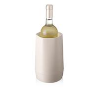 Vacu Vin Hexo Rafraîchisseur de Vin - Réutilisable, 2 en 1 Rafraîchisseur de Bouteille de Vin - Sable - Douille de Rafraîchissement pour Bouteilles de Taille Standard