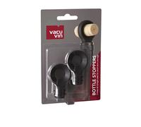 Vacu Vin Lot de 2 Bouchons de Bouteille Noir
