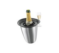 Vacu Vin Rafraîchisseur à Champagne Élégant - Refroidisseur en Acier Inoxydable pour Bouteilles de Prosecco & Vin - Taille Standard