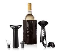 VACUVIN Coffret à vin Original Plus Black + anti-goutte + pompe Concerto + bouchon gris
