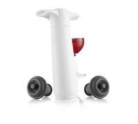 VACUVIN - Coffret Pompe à vin + 2 bouchons - Classic Blanc