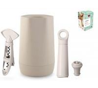 VACUVIN, ensemble d'accessoires pour le vin "Host", 4 pièces, couleur ivoire