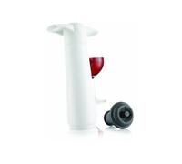 VACUVIN POMPE A VIN + BOUCHON EN PLASTIQUE BLANC 22,4 X 13,2 X 3 CM