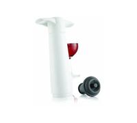 VACUVIN POMPE A VIN + BOUCHON EN PLASTIQUE BLANC 22,4 X 13,2 X 3 CM