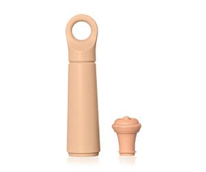 Vacuvin Set pompe + bouchons - Rose terracotta