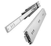 VADANIA Glissière pour tiroir charge lourde Soft-Close 800 mm #K53 | Fermeture douce, charge jusqu’à 64 kg, sortie totale à 3 éléments, roulements à billes, montage latéral, 1 paire