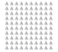 VAEIORP 100 pièces buses en silicone pour pommeau de douche, embouts de remplacement universels, pour réparation de douche en acier inoxydable, diamètre de trou 4 mm (Gris)