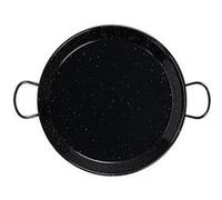 VAELLO - Plat à Paella en Métal Émaillé - Plat de Cuisson Résistant - Accessoire Cuisine Extérieure Facile à Nettoyer - Poêle à Paella à 2 Poignées, Ø 40 cm