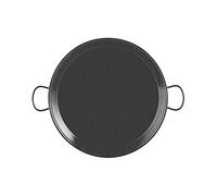 VAELLO - Plat à Paella en Métal Émaillé - Plat de Cuisson Résistant - Accessoire Cuisine Extérieure Facile à Nettoyer - Poêle à Paella à 2 Poignées, Ø 50 cm