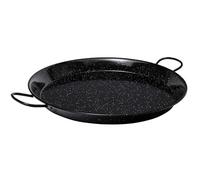 VAELLO - Plat à Paella en Métal Émaillé - Plat de Cuisson Résistant - Accessoire Cuisine Extérieure Facile à Nettoyer - Poêle à Paella à 2 Poignées, Ø 46 cm