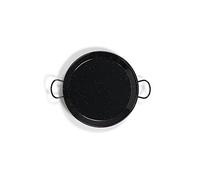 VAELLO - Plat à Paella en Métal Émaillé - Plat de Cuisson Résistant - Accessoire Cuisine Extérieure Facile à Nettoyer - Poêle à Paella à 2 Poignées, Ø 40 cm