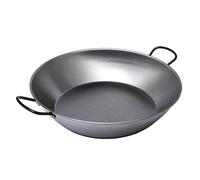 VAELLO - Plat à Paella Haut en Métal - Plat de Cuisson Résistant, Accessoire Cuisine Extérieure Facile à Nettoyer - Poêle à Paella à 2 Poignées, Ø 50 cm