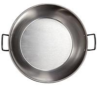 VAELLO Plat à Paella Haut en Métal Poids 1,24 kg 4 Poignées Ø 60 cm | Grande capacité, robuste, durable, usage extérieur et cuisine, barbecue, facile à nettoyer