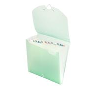 Vaessen Creative Classeur de Rangement Extensible pour Documents - 32 x 32 x 3,5 cm - avec 12 Compartiments pour 100 Feuilles de 30,5 x 30,5 cm - Trieur Organisateur Accordéon pour Papeterie et Papier