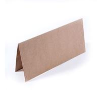 Vaessen Creative Florence Grandes Cartes Rectangulaires, Ensemble de 25, Marron Kraft, Enveloppes Assorties Disponibles