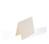 Vaessen Creative Florence Petites Cartes Carrées, Ensemble de 25, Ivoire, Enveloppes Assorties Disponibles