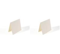 Vaessen Creative Florence Petites Cartes Carrées, Ensemble de 25, Ivoire, Enveloppes Assorties Disponibles (Lot de 2)