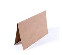 Vaessen Creative Florence Petites Cartes Rectangulaires, Ensemble de 25, Marron Kraft, Enveloppes Assorties Disponibles