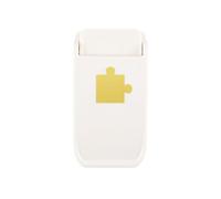 Vaessen Creative Heavy Duty Puzzle de Ø 2,5 cm-Perforateur 1 Trou et Matériel Scrapbooking pour Matériaux Ëpais, Papier Dessin, Plastique Fou, DIY, Bullet Journaling et Cartes, Blanc, Taille Unique
