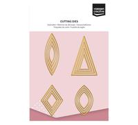 Vaessen Creative Matrices de Découpe - Formes de Base 1-16 Pcs de 1,4 x 3,7 cm à 5 x 7,4 cm - Cutting Dies pour Mini Machine - Scrapbooking Matériel et Accessoires pour Loisirs Créatifs & Cartes