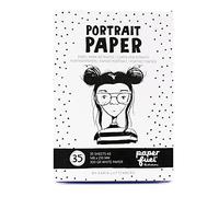 Vaessen Creative Paperfuel Portrait A5, Couleur Blanche, Papier pour Dessiner et Peindre des Visages, Images et Croquis, White, Taille unique