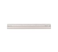 Vaessen Creative Règle en métal en Aluminium 30 cm pour mesurer en Toute sécurité, Couper différents matériaux et bricoler avec du Papier, antidérapante, pour droitier, argenté