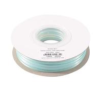 Vaessen Creative Ruban Satin - Bleu - 100 m x 3 mm - Bolduc - Aqua - Biais de Couture - pour Cadeau, Emballage, Bouquet Mariage, Cheveux et Ballon