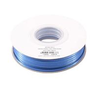 Vaessen Creative Ruban Satin - Bleu - 100 m x 3 mm - Bolduc - Biais de Couture - pour Cadeau, Emballage, Bouquet Mariage, Cheveux et Ballon