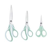 Vaessen Creative Set de Ciseaux - 3 Pièces avec Poignées Ergonomiques | Pour droitiers, Avec ciseaux de précision, Pour papier, tissu & plus, Cartes, Scrapbooking, Bricolage