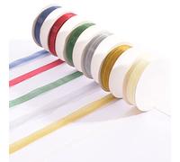 Vaessen Creative Set de Ruban Organza, Couleurs de Noël, 6mm x 2m, Bordures Tricotées, Décorations pour Sapins de Noël, Cartes, Emballages Cadeaux et Plus Loirsirs Créatifs de Noël