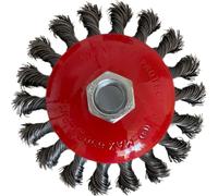 VaGo, brosse Kegel de 24 pièces, 115 mm, brosse à poils, brosse métallique, pour meuleuse d'angle, Flex