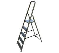 VaGo Escabeau ménager pliable 5 marches Échelle multifonction en acier
