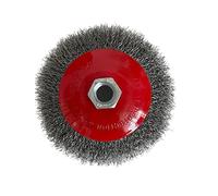 Vago-Tools Lot de 12 brosses rondes métalliques 125 mm M14 ondulées pour Flex et meuleuse d'angle