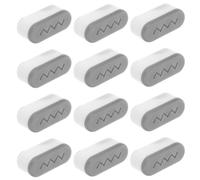Vaguelly 12 Pièces Kit de Tampons Rehausseurs pour Abattant Wc Silicone Coussinets Stables pour Siège de Toilette Confort Ergonomique pour Familles et Hôtels