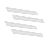 Vaguelly 4pièces Lot De Protège-espaces Silicone Transparent Pour Cuisine Résistant Chaleur Couvre-fissures Pour Plan De Travail Et Cuisinière Joint Étanchéité Pratique Et Facile à Nettoyer