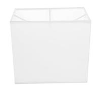 Vaguelly Abat-jour Rectangulaire Tissu pour Lampe Décorative Simple Élégant Maison Bar Petite Blanc E27