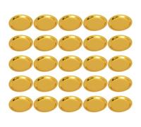 Vaguelly Assiettes en Carton Doré 25 Unités Rigides pour Gâteaux et Apéritifs Adaptées aux Fêtes d'Anniversaire et Occasions Festives