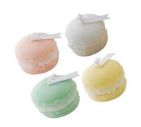 Vaguelly Bougie Parfumée Macaron Lot De 4 Décoration De Table Bougie Terrarium Senteur Légère Ambiance Relaxante Mariage Église 4.50 X 4.50 X 3.50 CM Couleur Aléatoire