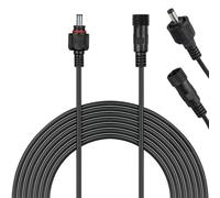 Vaguelly Câble D'extension Courant Continu Cuivre et Silicone 5 Mètres pour Pompe Solaire et Lampe Solaire Adapté aux Systèmes D'alimentation Dc en Extérieur