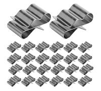 Vaguelly Clips de câble solaire en acier inoxydable 30pcs clips de fixation pour fils électriques avec rainures pour panneaux solaires gestion des câbles du module