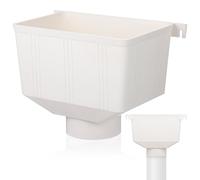 Vaguelly Connecteur de Gouttière Pvc pour Collecte et Évacuation des Eaux Pluviales Adaptateur de Tuyau Pluvial Robuste et Facile à Installer Accessoire Drainage Toiture