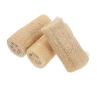 Vaguelly Éponge Exfoliante en Luffa Naturelle 3pcs Corps Cuisine, Gommage Doux, Matériau, Salle de Bain Vaisselle