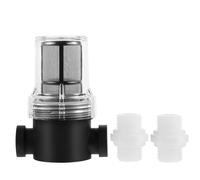 Vaguelly Filtre à Eau Réutilisable Passoire en Ligne de 1/2 Pouce avec Crépine Inox 80 Mesh, PC Nylon Silicone, pour Pompe à Eau de Jardin Couleur Aléatoire
