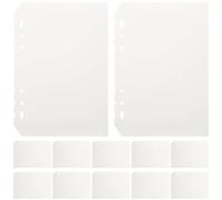 Vaguelly Intercalaires en Pp Transparent Mat pour Organisation Rapide Lot de 12 6 Trous, Séparateurs de Pages pour Cahier A5 Carnets à Couverture Rigide