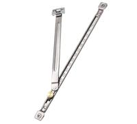Vaguelly Limiteur de Fenêtre Coulissant pour Empêcher la Fermeture Brusque en Acier Inoxydable Argenté, Barre de Sécurité Ajustable pour Fenêtres et Portes Coulissantes