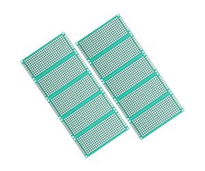 Vaguelly Lot de 10 Cartes PCB Double Face à Souder Soi-même, Plaque Expérimentale 3x7 2,54 Mm en Époxy Fibre de Verre Trous, Carte de Circuit Imprimé Électronique pour Projets DIY