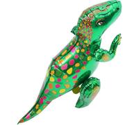 Vaguelly Lot de 2 Ballons en Aluminium Vert Tyrannosaure pour Décoration Intérieure de Fête D'anniversaire Dinosaure Léger et Adorable
