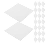 Vaguelly Lot de 25 Coussins Résistants la Chaleur pour Poterie, Tapis Antiadhésif en Éponge Blanche, Nettoyage Facile, Fabrication de Céramique et Chargements en Four Batch
