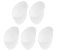 Vaguelly Lot de 5 abat-jours de rechange pour lampadaire en forme de fer à cheval avec tête multiple, diamètre du trou 40 mm - Blanc givré