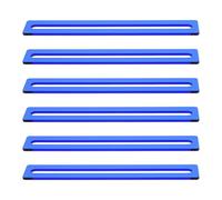 Vaguelly Lot de 6 Bandes de Lecture Guidée Bleu en Acrylique, Légères et Solides, Marque-Pages Lecture en Bibliothèque ou Classe, Outil D'aide pour Débutants Dyslexiques